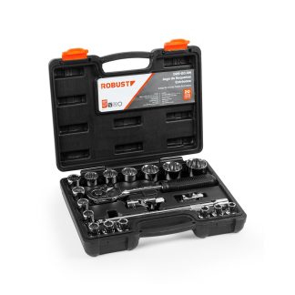 Jogo Soquete Estriado 1/2" Robust 20 Peças 8-32mm