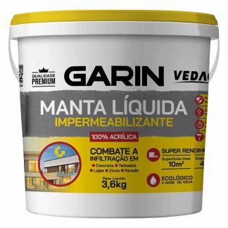 Manta Liquida Garin Acrilica Cinza 3,6kg Balde VMAC-3.6