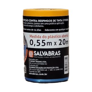 Mascaramento para Pintura Salvabras Salva Pintura 20m X 0,55m P00080