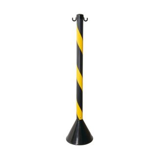 Pedestal PVC 90cm Prosafety Preto/Amarelo WPS1932