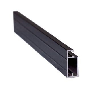 Perfil para Tela Mosquiteira Decal Alumínio 3m Preto com Borracha 104X252mm DM-009-PTO