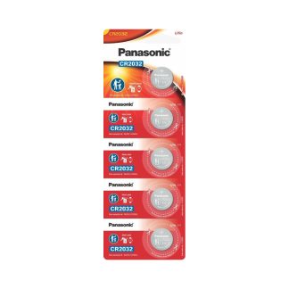 Pilha Panasonic Bateria 3V CR2032 com 5PECAS CR2032-1BT