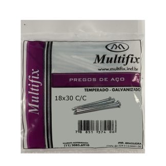 Prego Aço Multifix com Cabeça 18X30 (3,4X69mm) % PAG1830CC