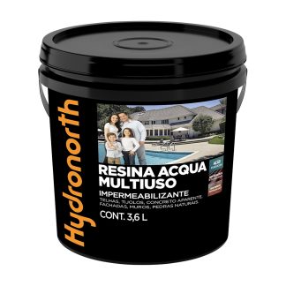 Resina Multiuso Hydronorth Acqua Color Brilhante 3,6L Cerâmica Telha Galão