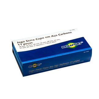 Serra Copo Aço Carbono Brasfort 19A64 11 Peças