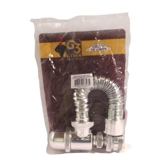 Sifão PVC Copo Flexivel G3 Cromado Tanque/Lavatorio/Americana
