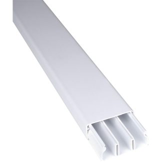 Sistema Perlex Branca (Canaleta 50X20X2m) com Divisoria sem Adesivo