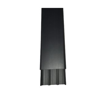 Sistema Perlex Preta (Canaleta 50X20X2m) com Divisoria e Adesivo 2630PRDF