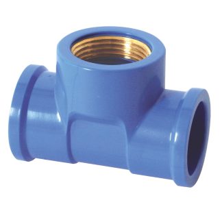 TEE Azul Krona Liso Rosca 32mm X 3/4" 507