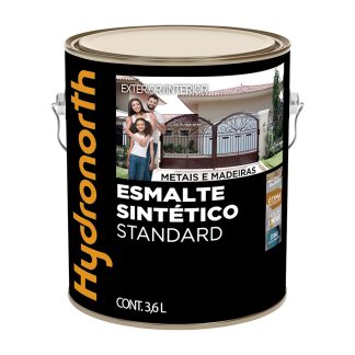 Tinta Esmalte Hydronorth Standard Brilhante para Metais e Madeiras 3,6L Platina