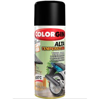 Tinta Spray Colorgin Alta Temperatura Alumínio 300ml