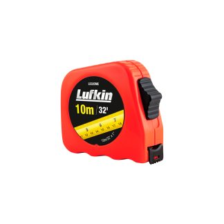 Trena Lufkin 10m/1" com Trava L500 Laranja L532CME