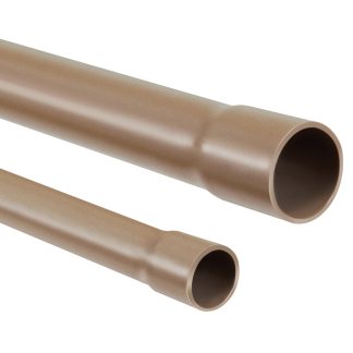 Tubo Plástico Krona Marrom Soldável 32mm 1"X3m 34