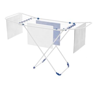 Varal Chao Maxeb Aço com ABA Branco 1,50m