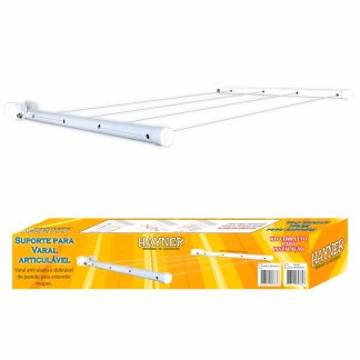 Varal Dobravel Hayner Parede Branco 50cm