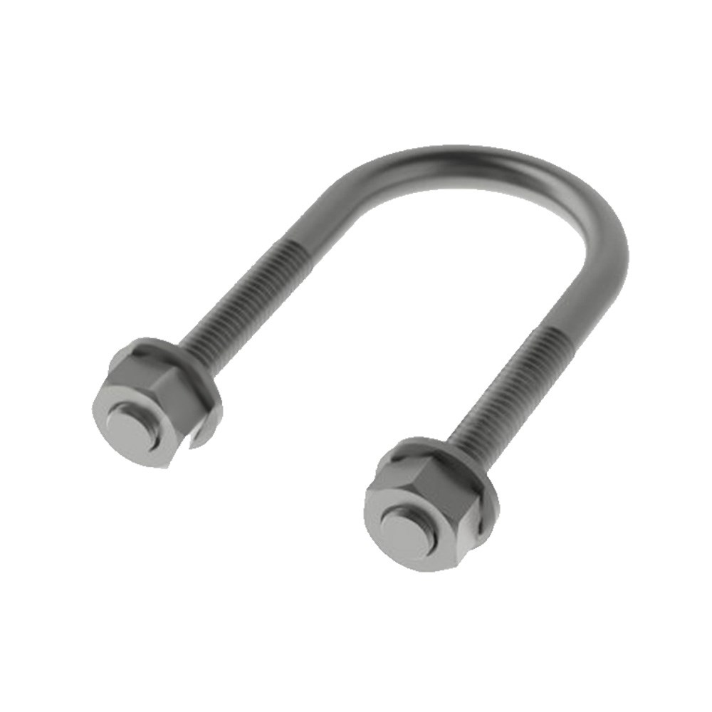 Abracadeira tipo "U" Vergalhão 6X1/2 10 Peças A4125
