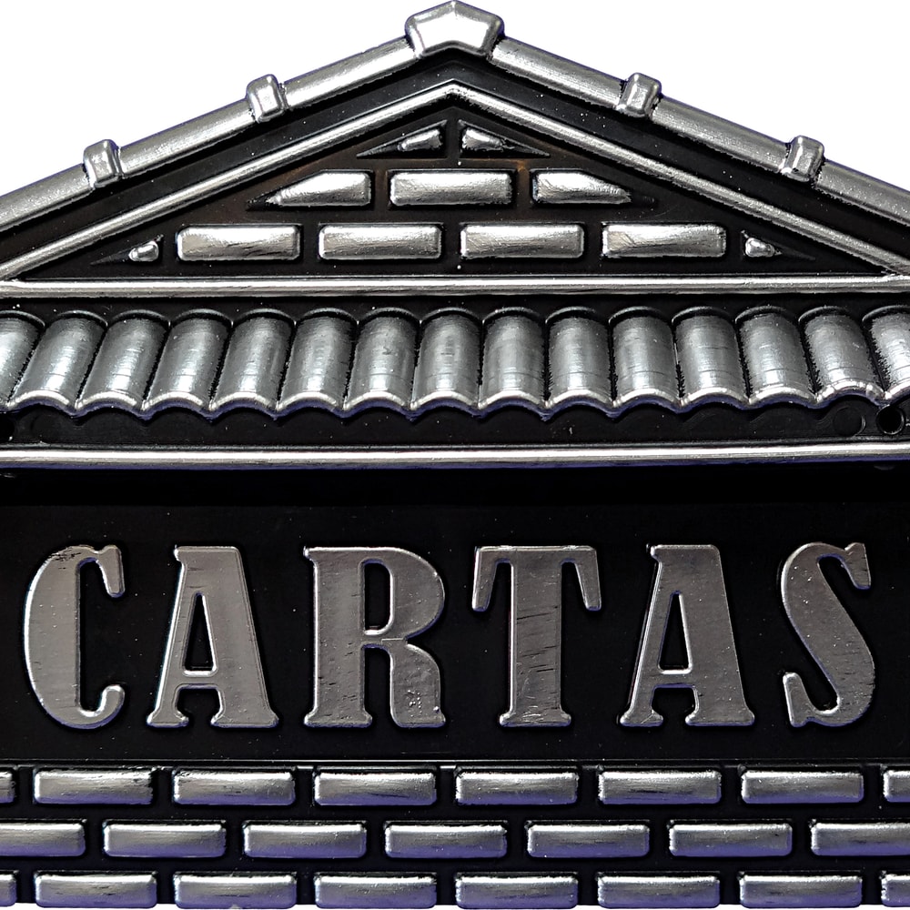 Caixa Carta Real PLASTICO"CASINHA"N04P Prata Media 67