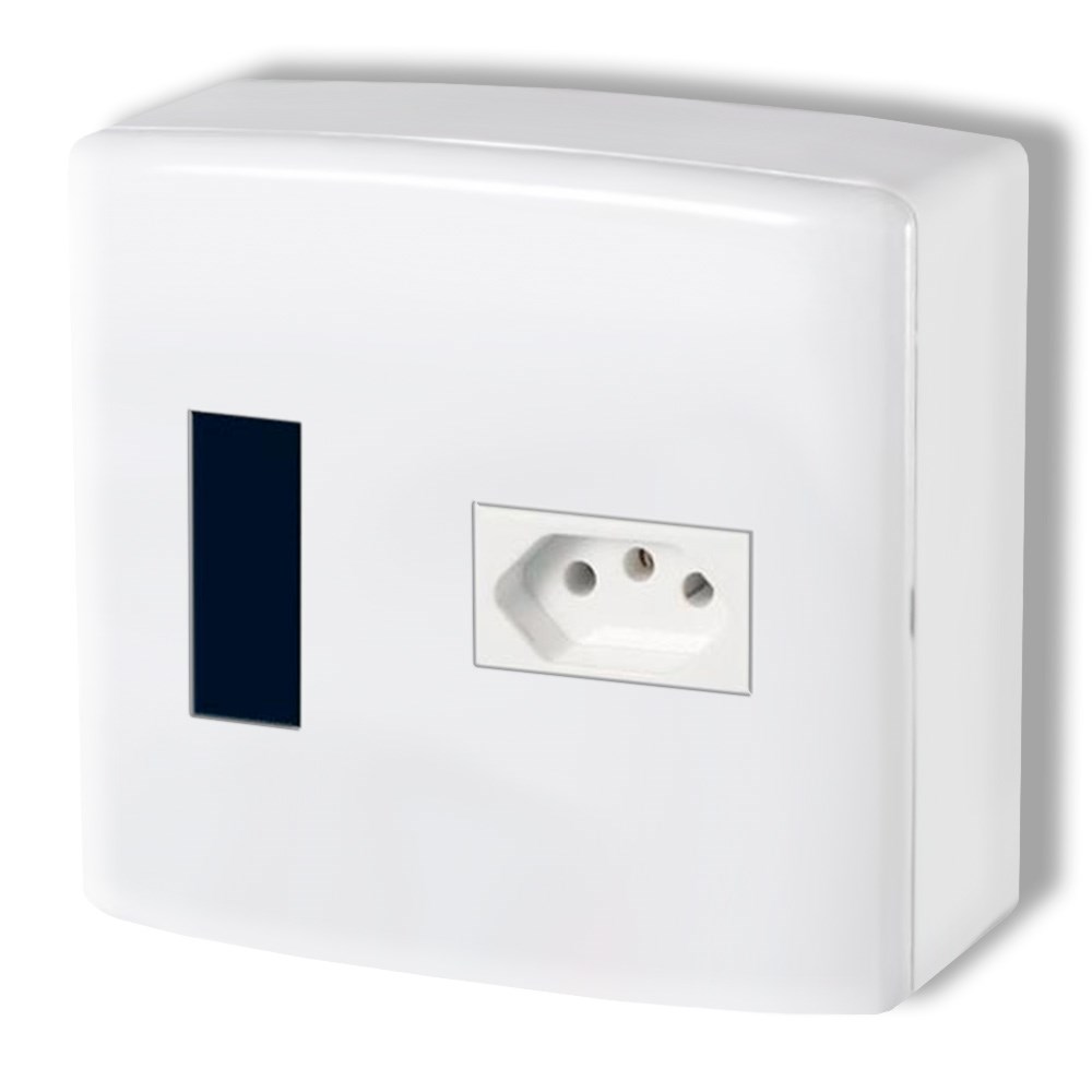 Centrinho Margirius PVC 4 X 4 Externo+Tomada CP1 PA015680