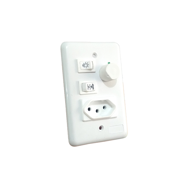 Controle Ventilador Asantos com Tomada Liga/Desliga