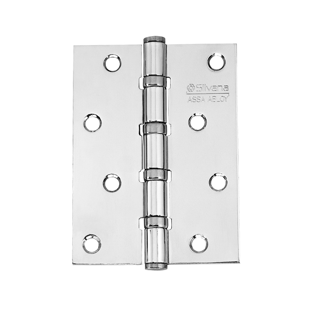 Dobradica Silvana 891 Cromado 4"X3" com Rolamento Cartela com 3 Peças