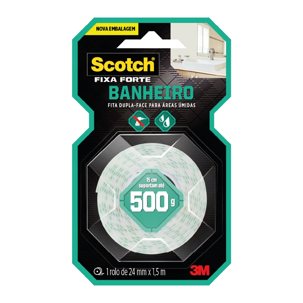 Fita Dupla Face 3m Banheiro 24X1,5m HB004488316