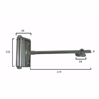 Mola Ueme para Porta 3002/ZINCADA Direita