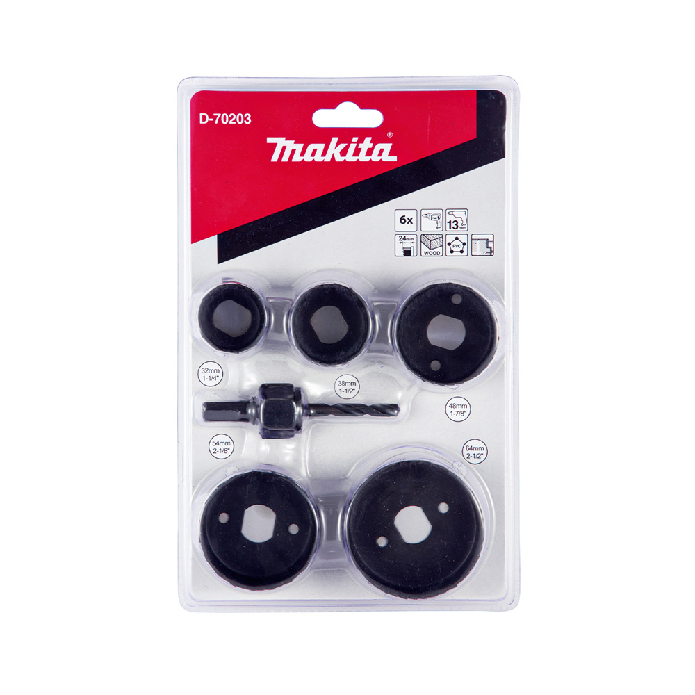 Serra Copo Aço Carbono Makita C/ 6PECAS D-70203
