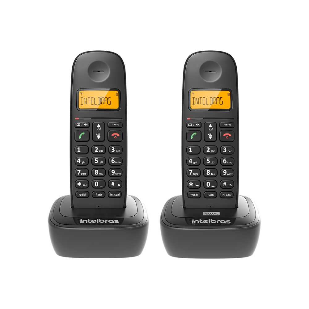 Telefone Intelbras sem FIO TS2512 Principal+Ramal
